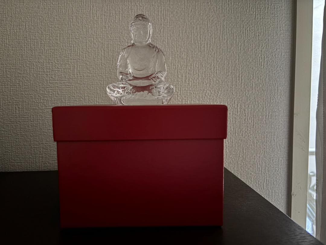 ※大幅値下げ※【バカラ／Baccarat】クリスタルフィギュア仏陀(ブッダ)