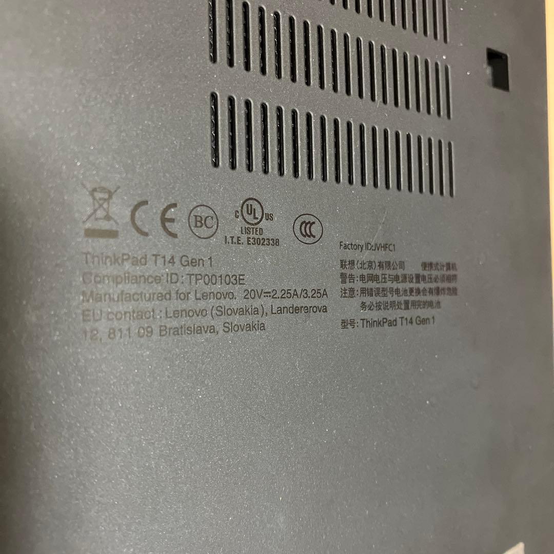【ジャンク】Lenovo ThinkPad T14 Gen1 14インチ