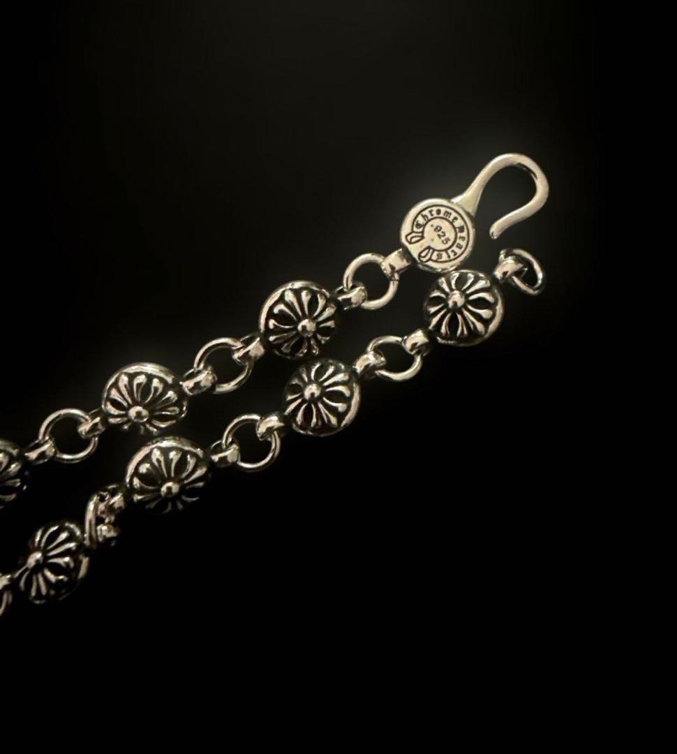 silver925 クロス　クロスボールチェーン　ネックレス