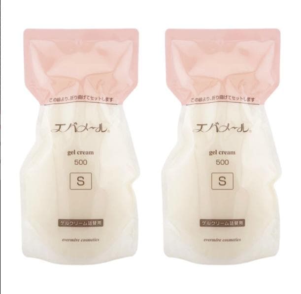 外箱折り畳み エバメール 2個セット ゲルクリーム 詰替 500g レフィル