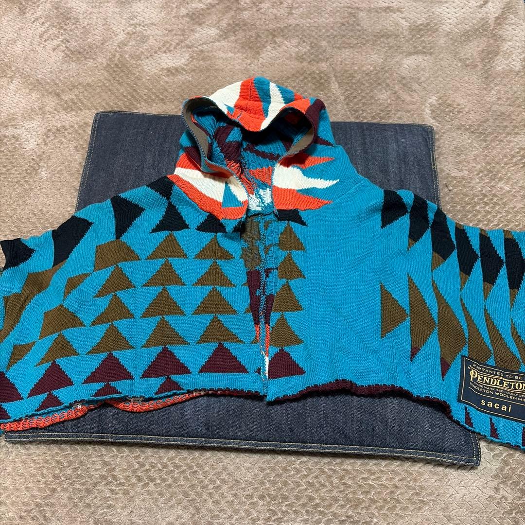 sacai ×PENDLETON レイヤードパーカー サイズ1