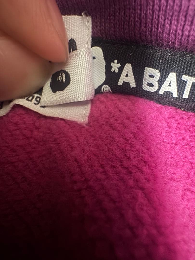 A Bathing Ape WGM パーカー 紫迷彩