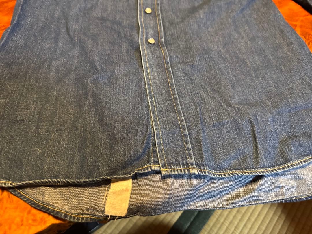 Lee 40's復刻跳ね馬タグデニムウエスタンシャツ16（L）箱付き美品