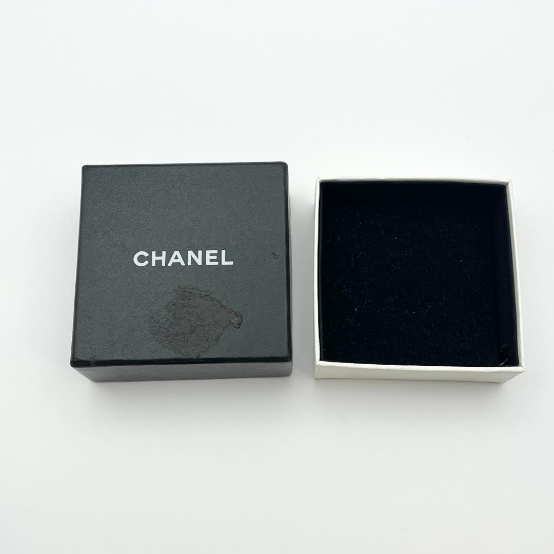 CHANEL シャネル ココマーク プラスチック リング クリーム シルバー
