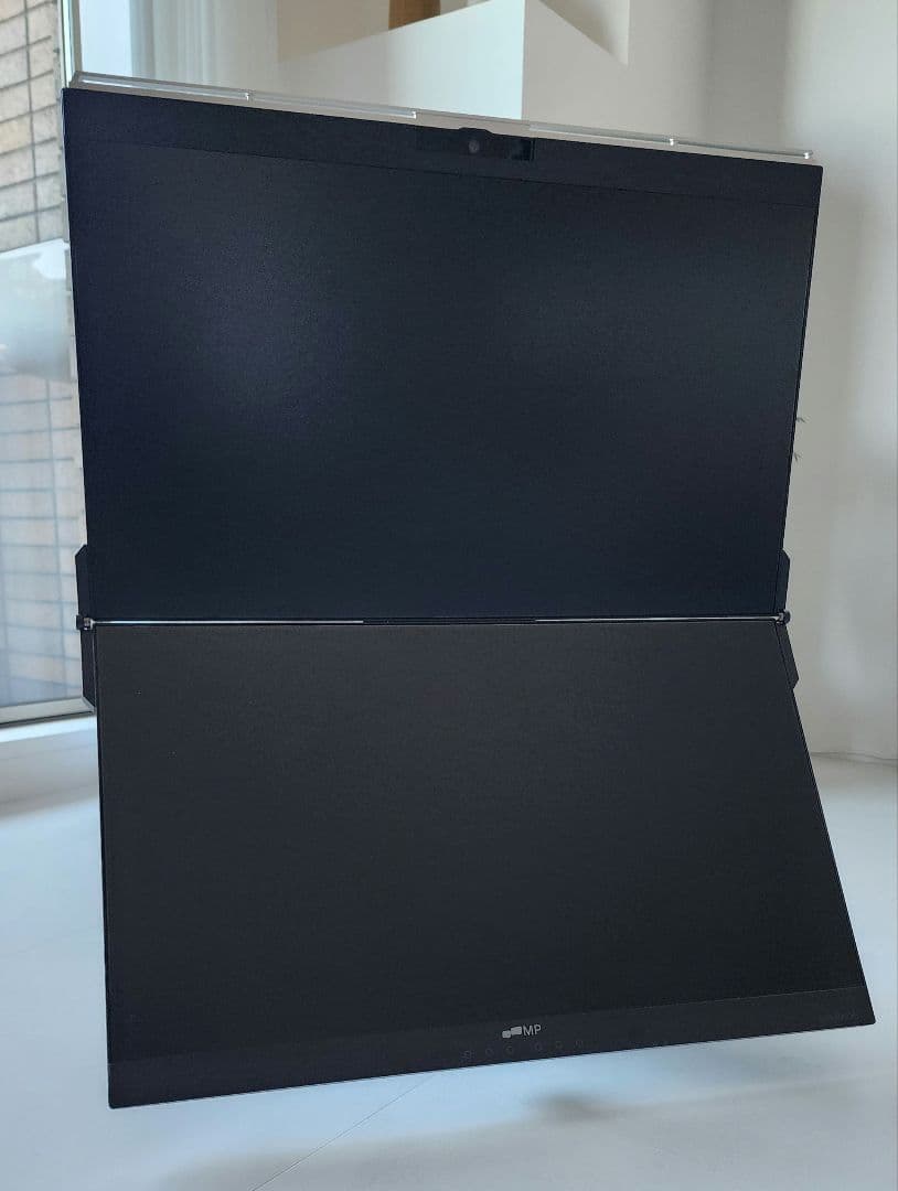 【美品】Geminos 24インチ×2 垂直スタックモニター