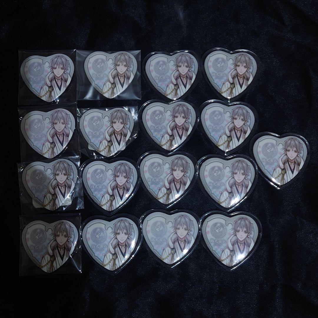 【とっぽぎ様お取り置き品】鶴丸国永 ハート缶 バッジ セット売り