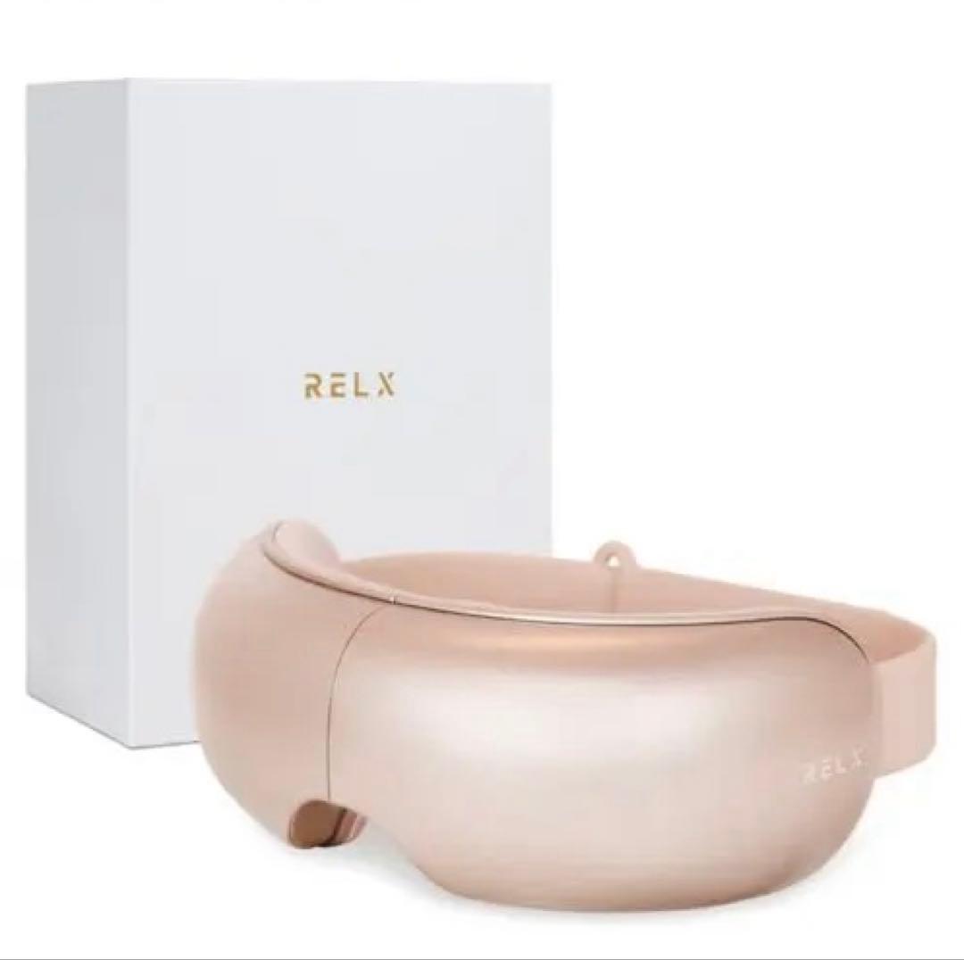RELX Bluetooth眼圧マッサージャー ローズゴールド　アイマスク