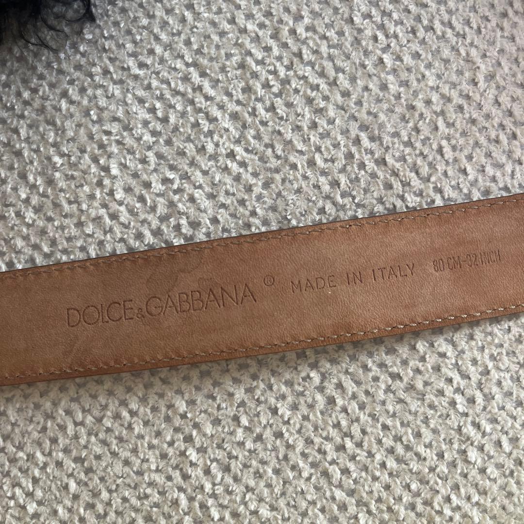Dolce & Gabbana ヘビ革ベルト 80cm