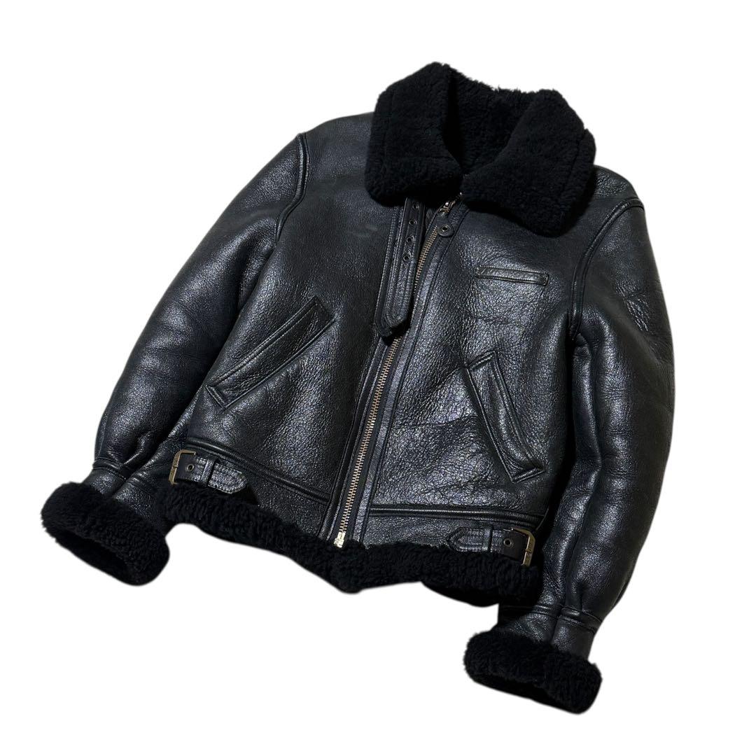 ✨希少美品✨ AVIREX B-3 フライトジャケット ブラック USA製 34