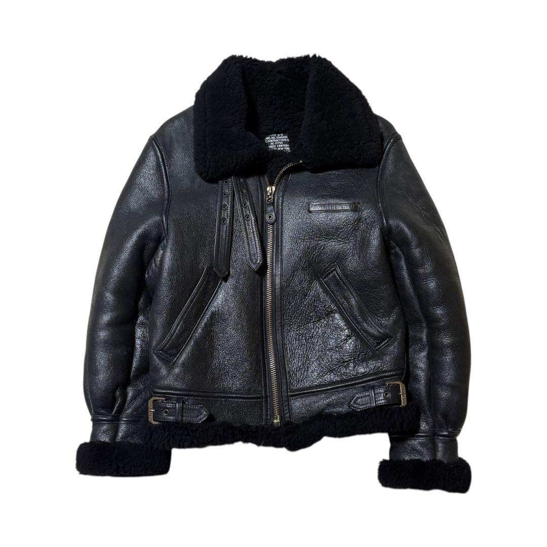 ✨希少美品✨ AVIREX B-3 フライトジャケット ブラック USA製 34