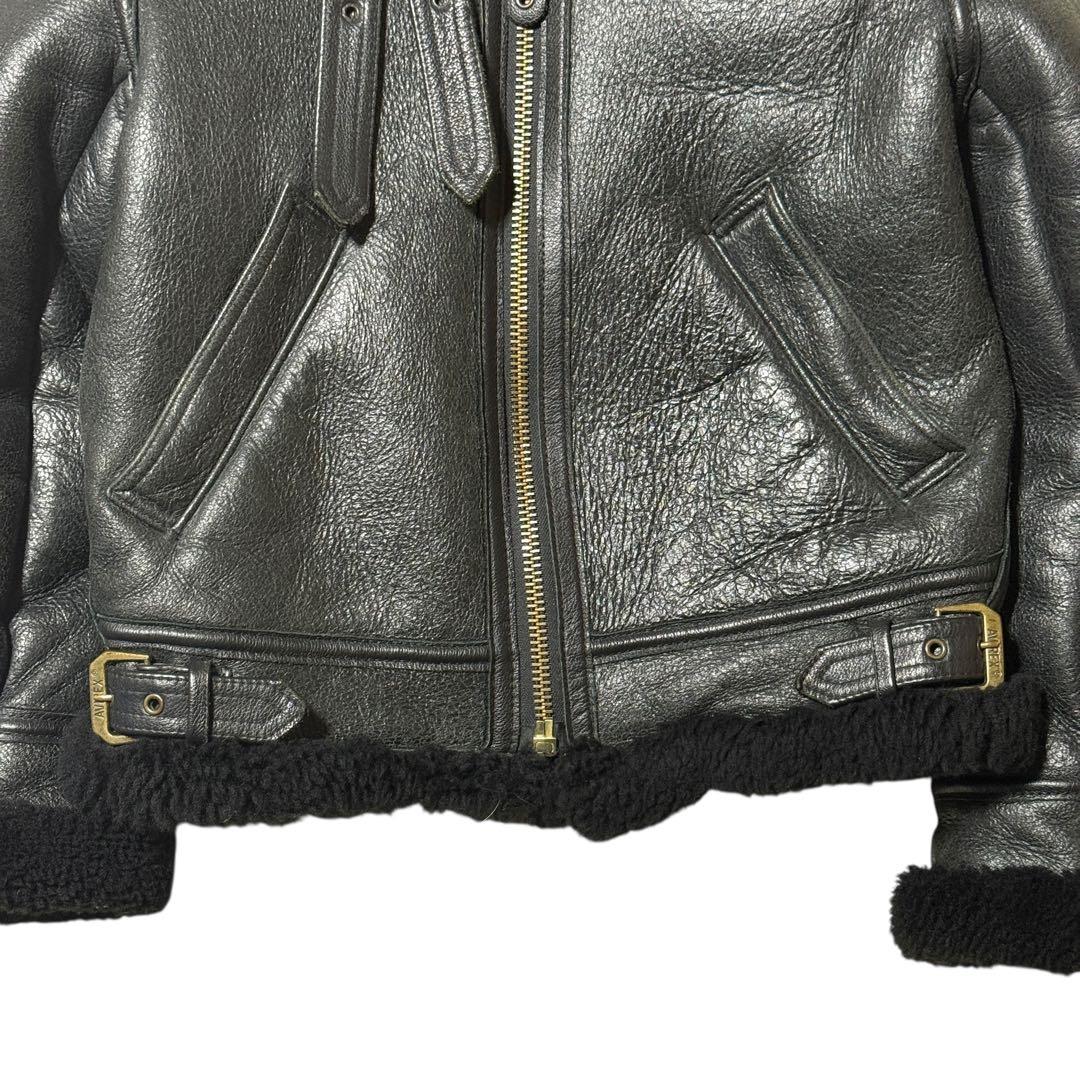 ✨希少美品✨ AVIREX B-3 フライトジャケット ブラック USA製 34