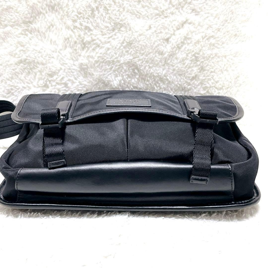 【美品】ポロ ラルフローレン メッセンジャーバッグ ショルダー 黒