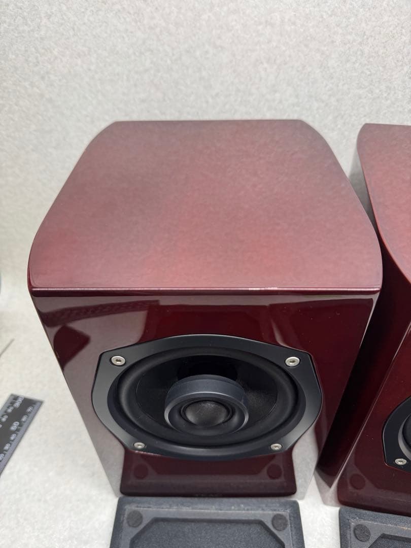 TEAC■S-300NEO　コアキシャル2ウェイスピーカー　レッド系チェリー