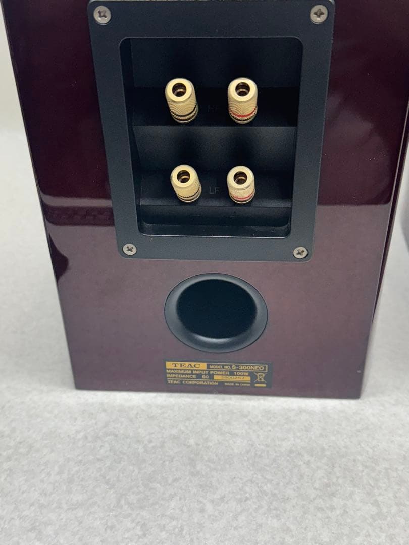TEAC■S-300NEO　コアキシャル2ウェイスピーカー　レッド系チェリー