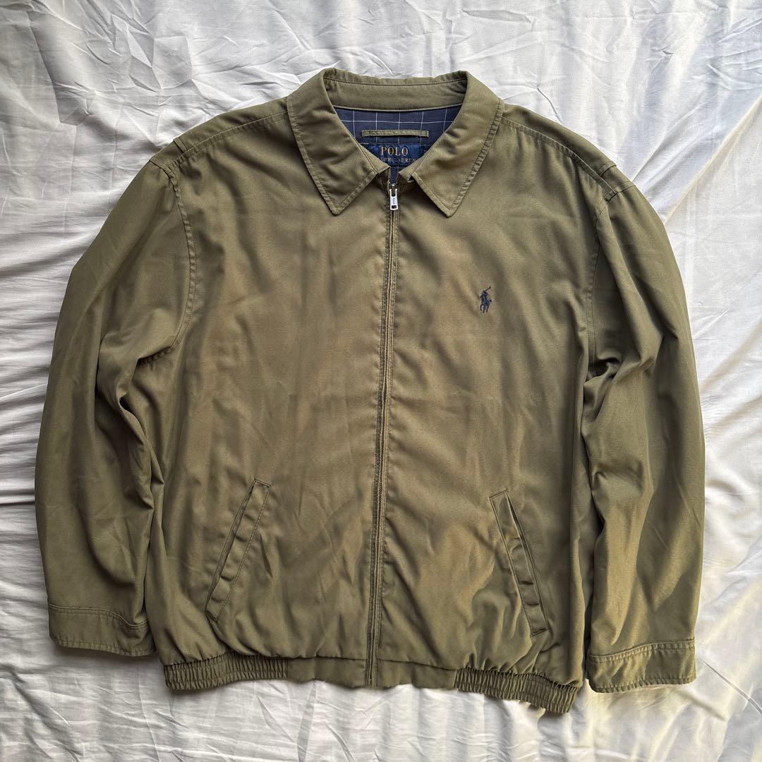 【現行】Ralph Lauren スウィングトップ ピーチスキン 裏地チェック