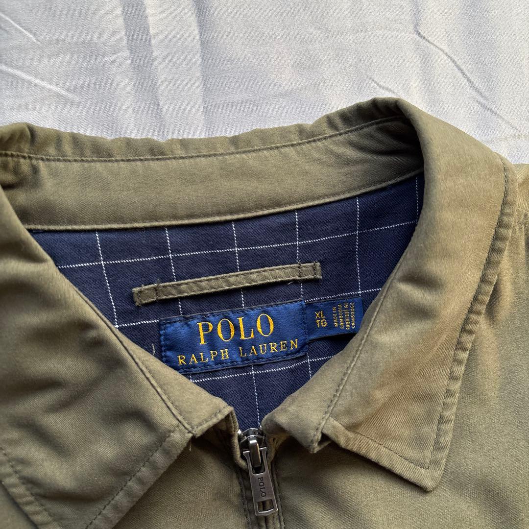 【現行】Ralph Lauren スウィングトップ ピーチスキン 裏地チェック