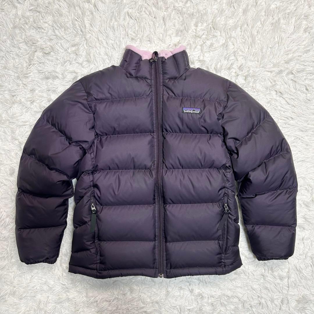 旧タグ Patagonia パタゴニア ダウンジャケット ヌプシ 肉厚 黒系 紫