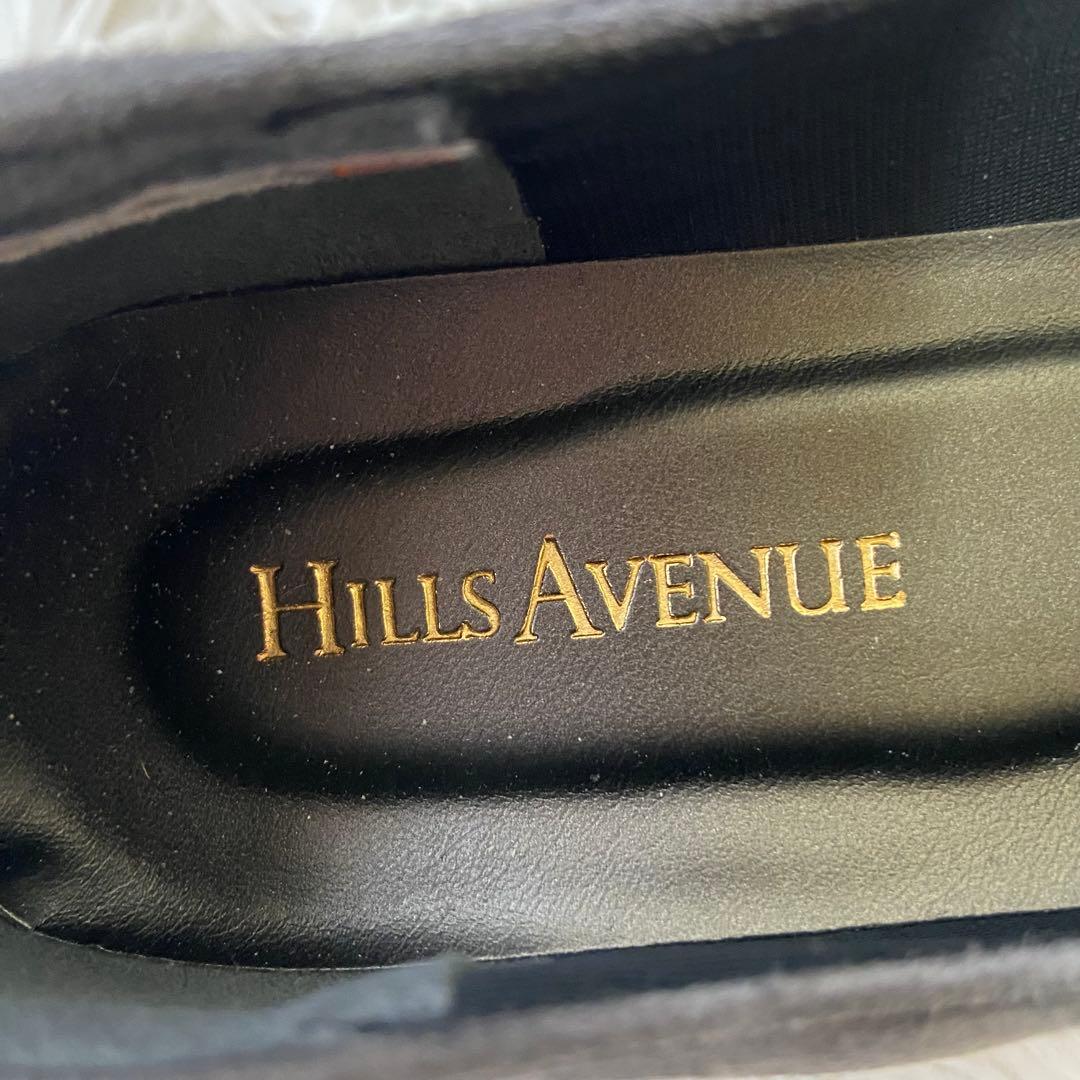 極美品✨ヒルズアヴェニュー パンプス ウエーブソール ビジュー グレー 22.5