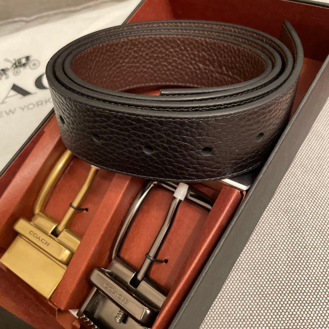 COACH リバーシブルレザーベルト