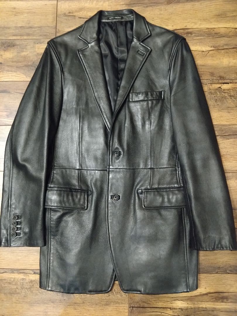 ★極美品 MENS TENORAS ブラックレザージャケット