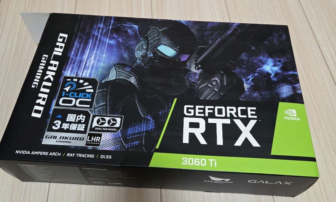 グラフィックボード・グラボ・ビデオカード GALAKURO GAMING GEFORCE RTX 3060 Ti