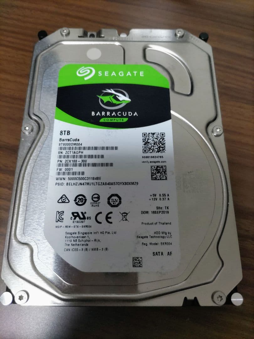 にゃん亭 Seagate Barracuda 8TB 5台