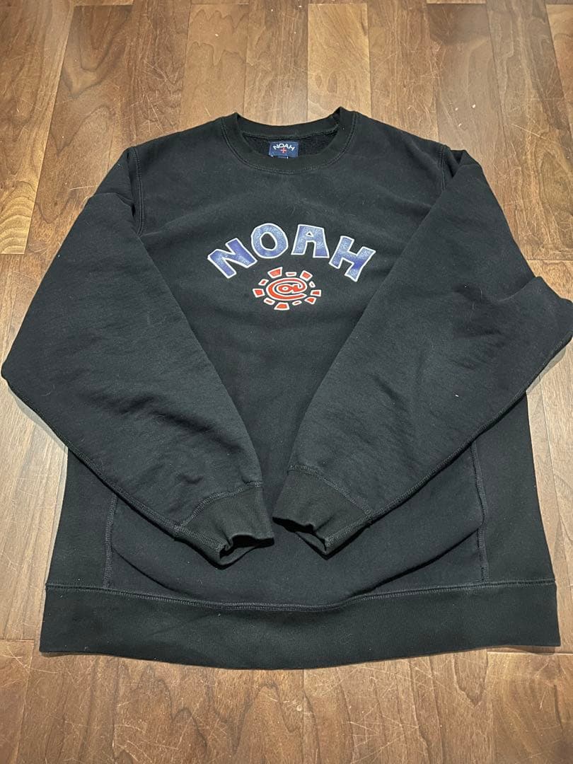 NOAH ALWAYS ブラック クルーネック スウェット