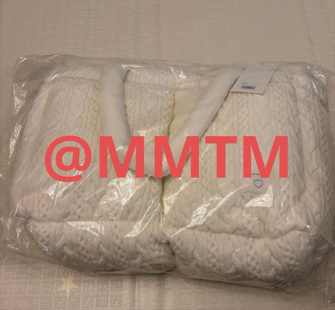 ANDMARY Mary quilting knit bag アイボリー