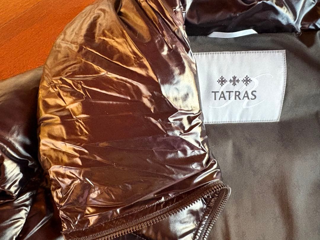 TATRAS ショート丈 ダウンジャケット アーム切替ニット