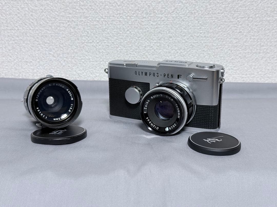 Olympus PEN-FT 　レンズ２本 38mm / 25ｍｍ 整備済