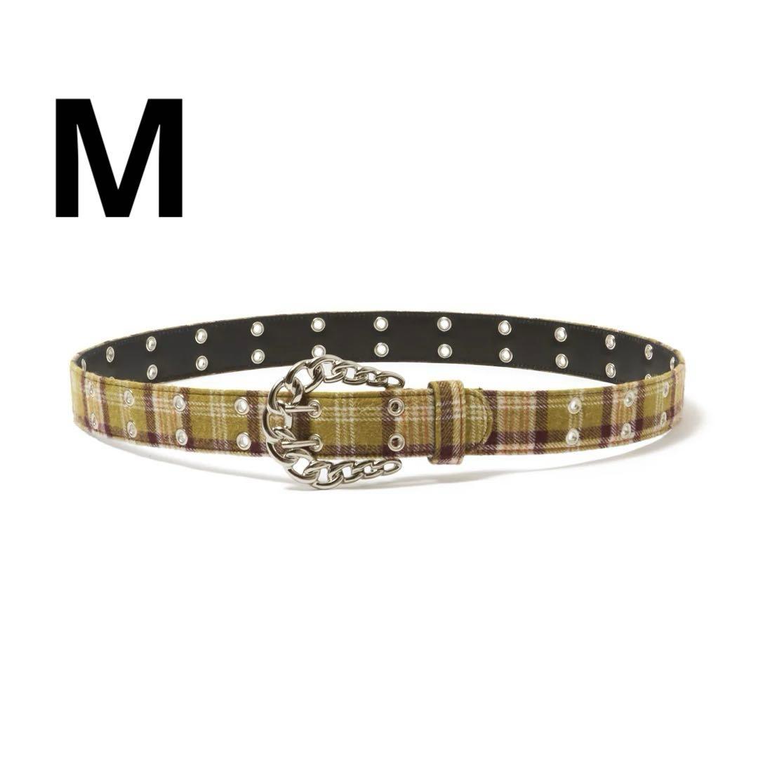 AFB FLANNEL CHECK BELT YELLOW Mサイズ