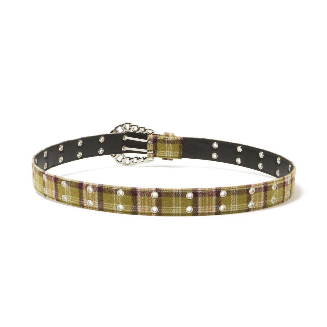 AFB FLANNEL CHECK BELT YELLOW Mサイズ