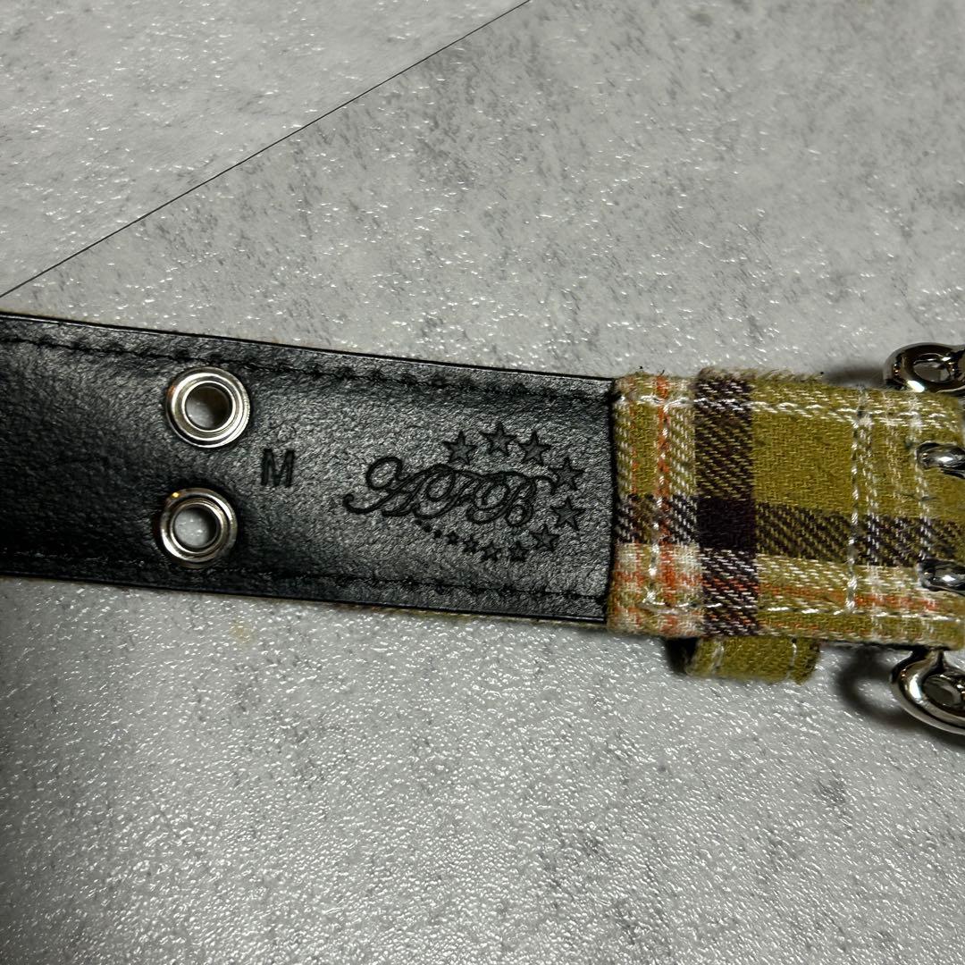 AFB FLANNEL CHECK BELT YELLOW Mサイズ