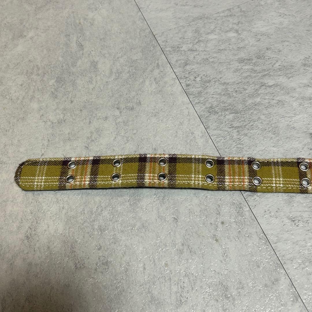 AFB FLANNEL CHECK BELT YELLOW Mサイズ