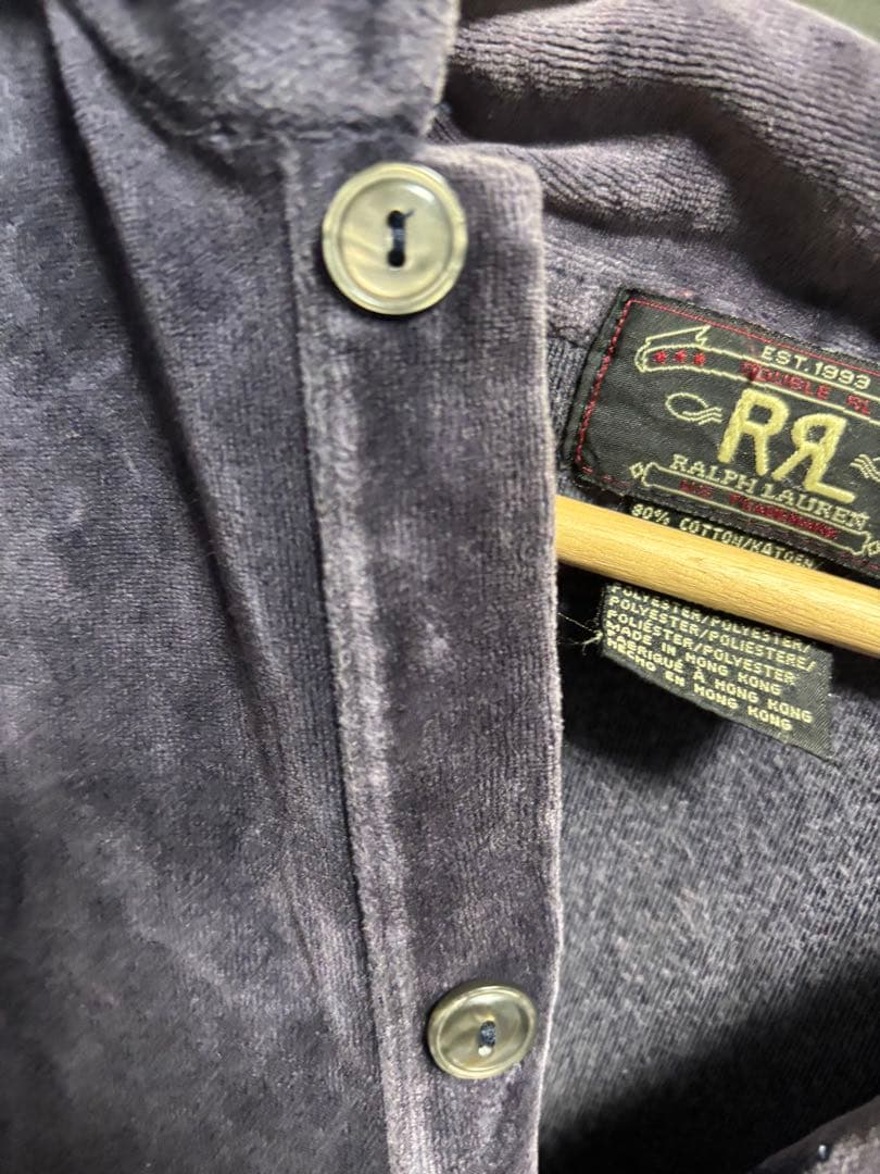 RRL Ralph Lauren ラルフローレン　ベロア　シャツ XL 90s