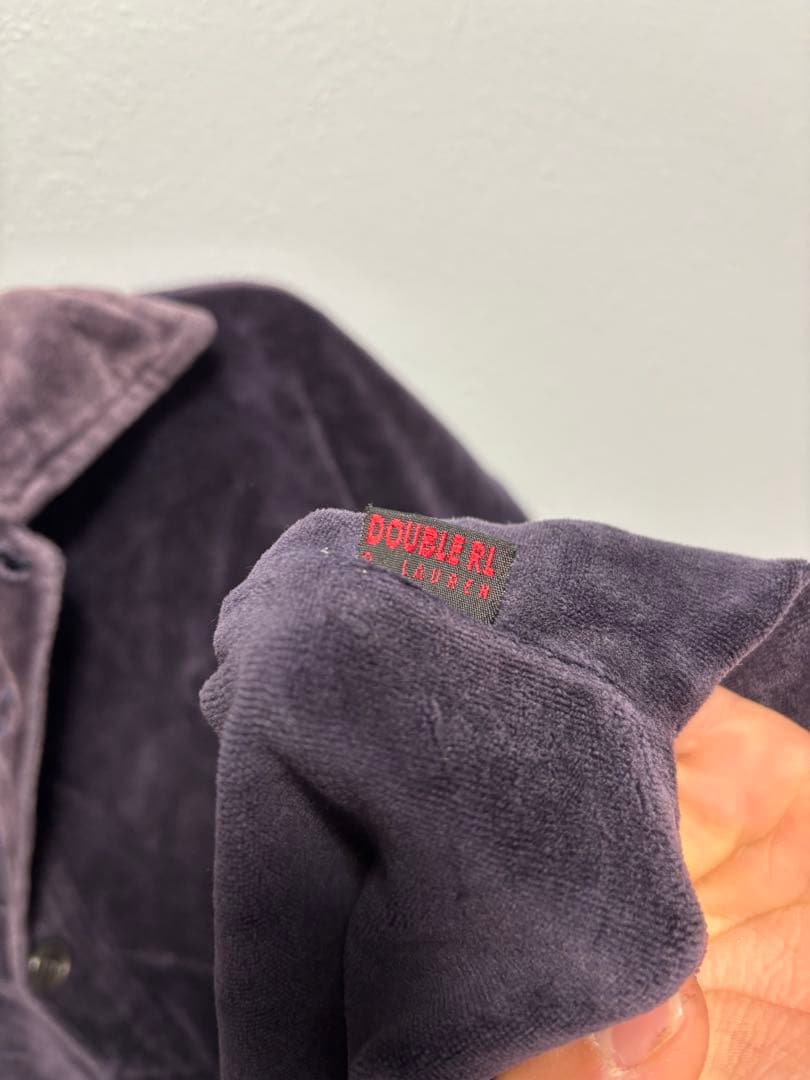 RRL Ralph Lauren ラルフローレン　ベロア　シャツ XL 90s