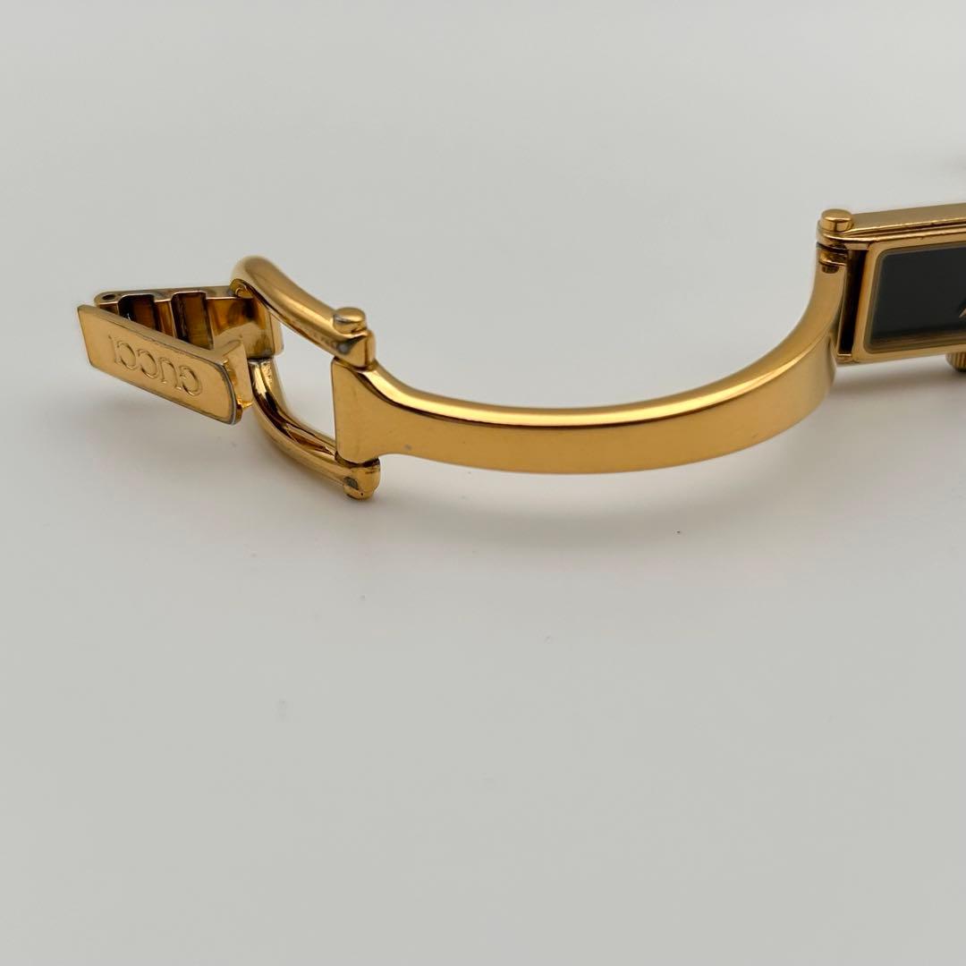 【稼働】GUCCI グッチ 1500 GOLD ゴールド バングルウォッチ
