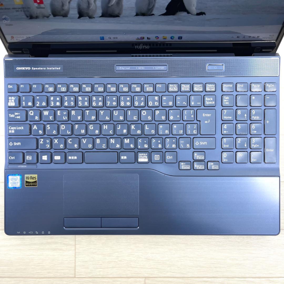富士通 第8世代 i7 新品SSD512＋HDD搭載 メモリ16 ノートパソコン