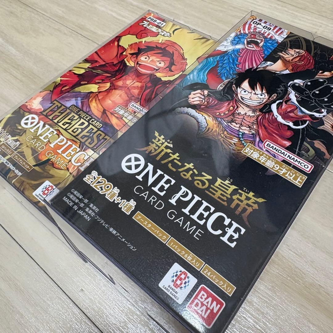 ワンピースカード 未開封BOX 2種 THE BEST／新たなる皇帝