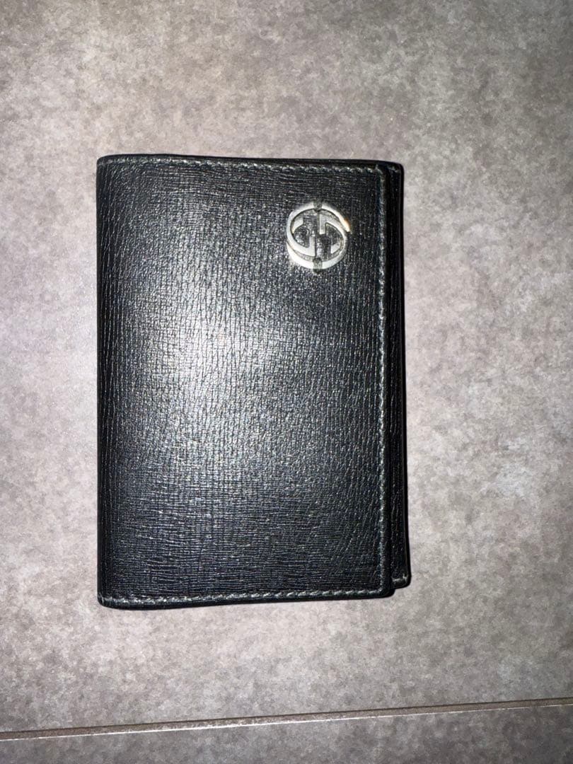 極美品　1回　短時間使用　gucci グッチ　インターロッキングG 名刺入れ