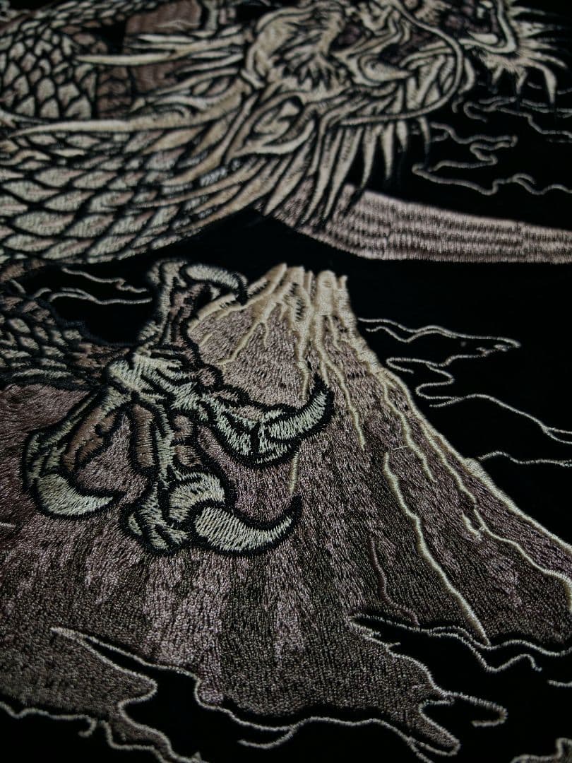 美品 別珍 龍 OBORO 日本限定 スカジャン ベロア vintage