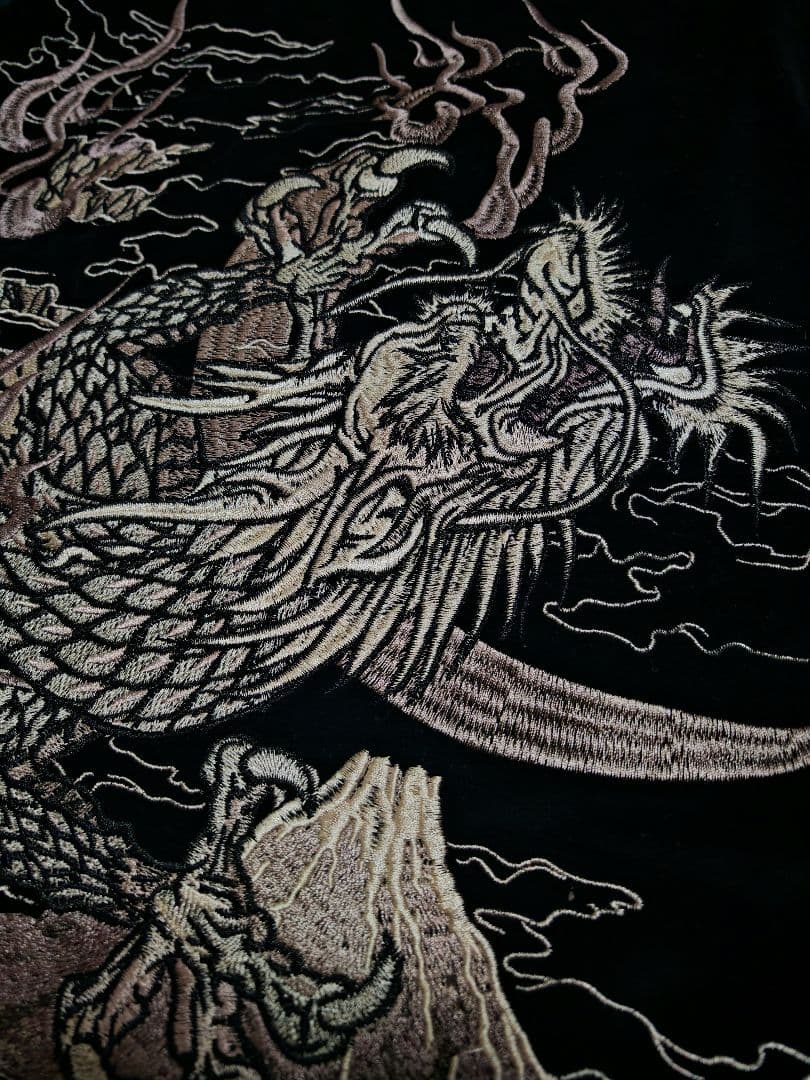 美品 別珍 龍 OBORO 日本限定 スカジャン ベロア vintage