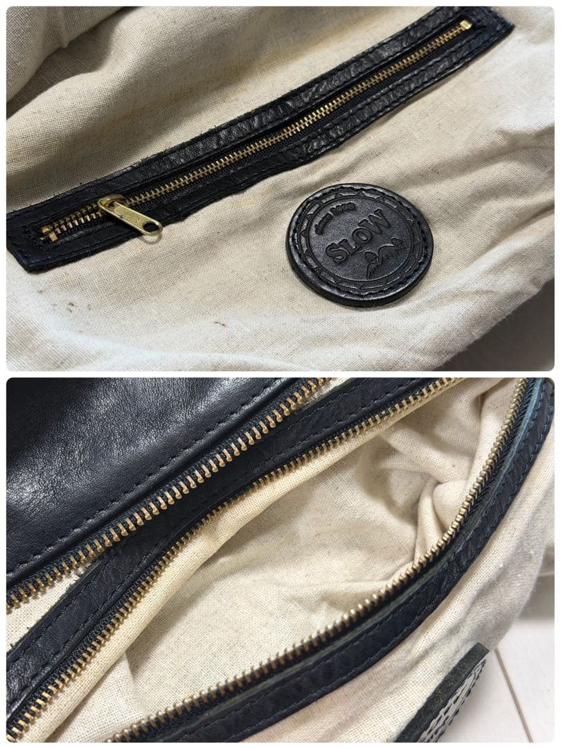 【SLOW】 スロウ rubono ルボーノ トートバッグ 本革レザー ブラック