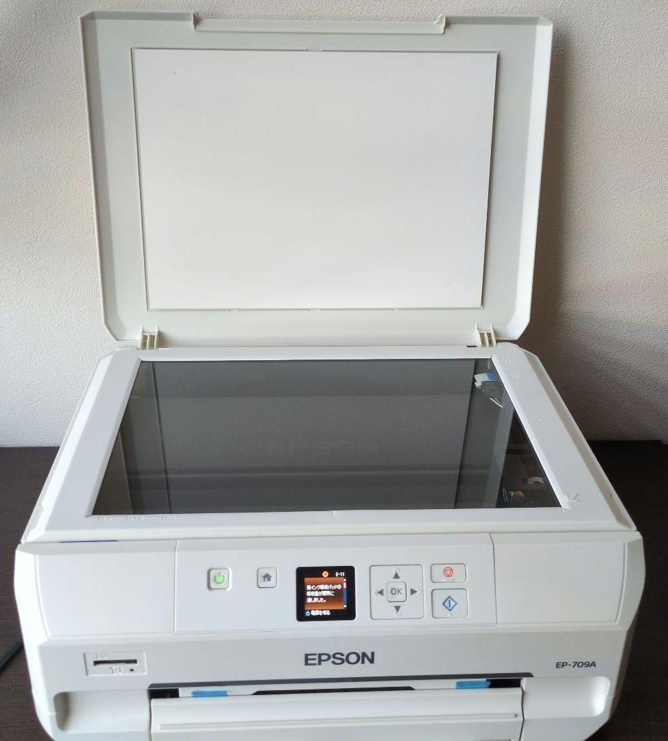 廃インク吸収パット限界交換状態EPSON 複合機 本体 ホワイト　EP709A