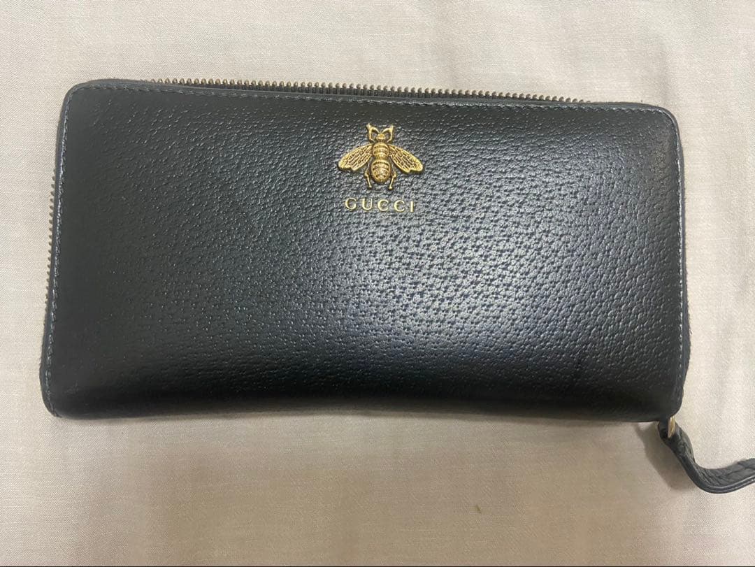 GUCCI グッチ 長財布 蜂bee ビー アニマリエ ユニセックス シリアル有
