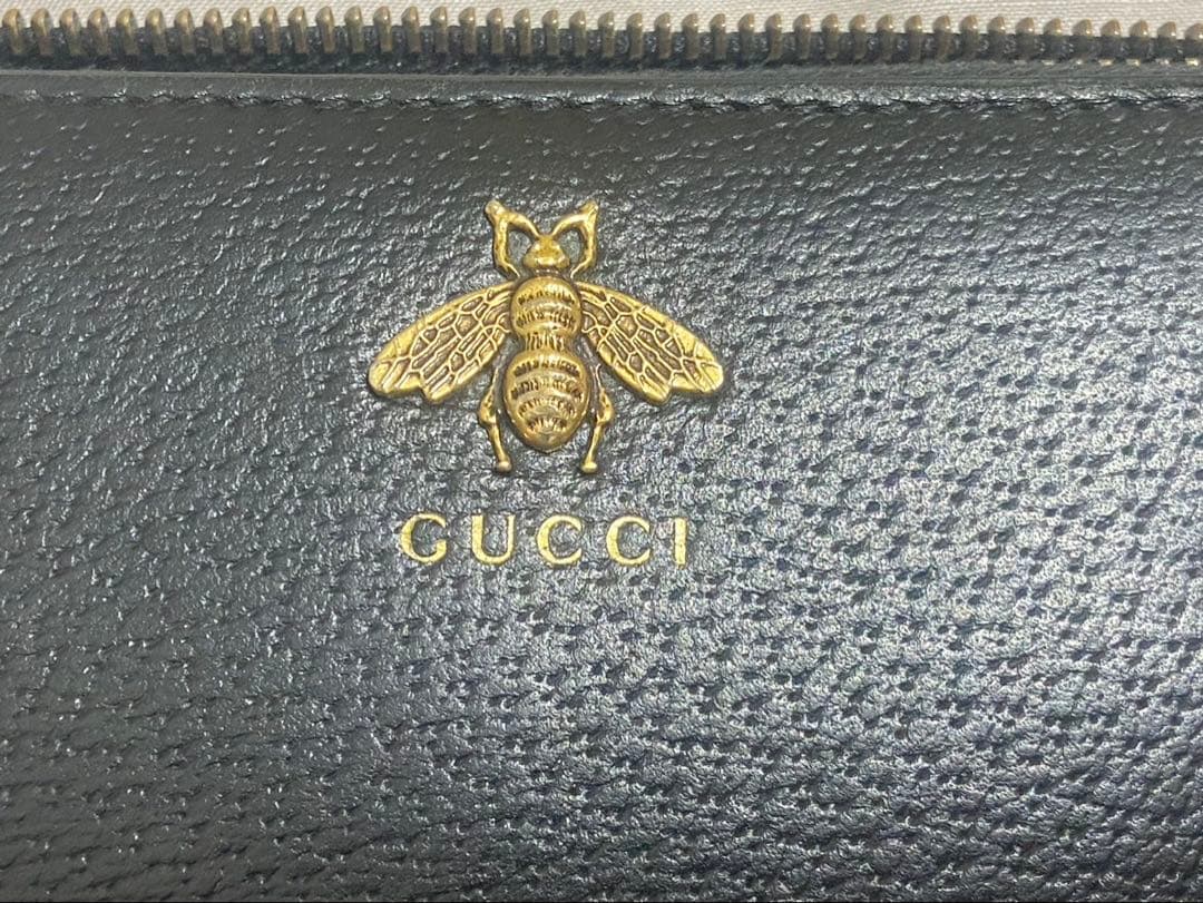 GUCCI グッチ 長財布 蜂bee ビー アニマリエ ユニセックス シリアル有