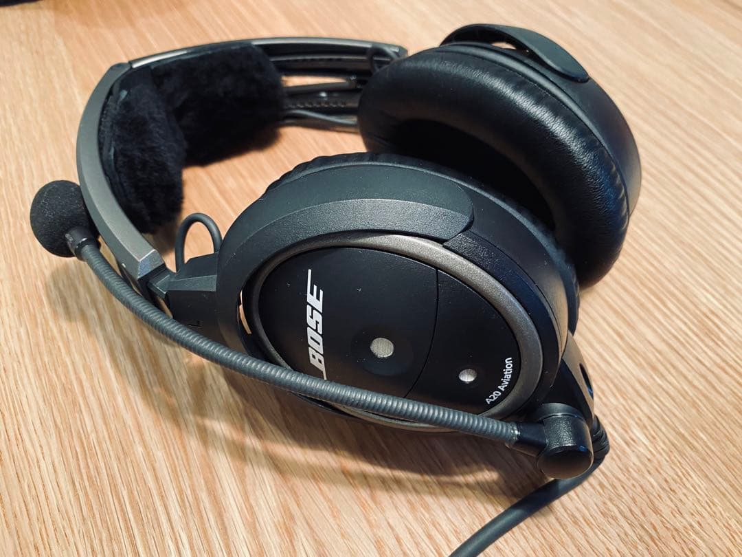 BOSE A20 Aviation Headset （録音用分岐ケーブル付)