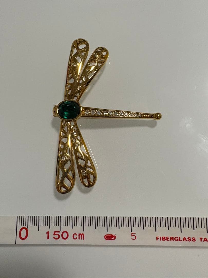 vintage クリスチャンディオール DIOR ブローチ トンボ