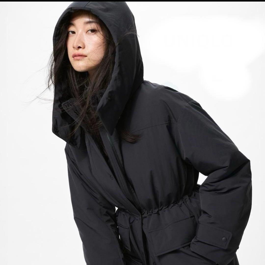 【ユニクロ】M ハイブリッドダウンコート ダウンジャンパー ダウンジャケット