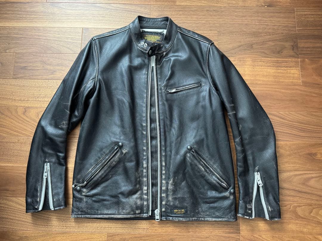 NEIGHBORHOOD 121CCNH-JKM01 W.D レザー 牛革　M